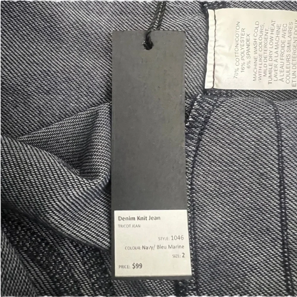 NWT A Ruby Denim Knit Tricot Jean Jeggings - Size 2